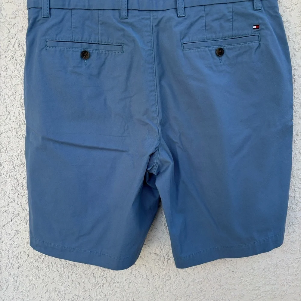 Tommy Hilfiger Blue Flat Front Shorts‎ Lightweight Casual Wear